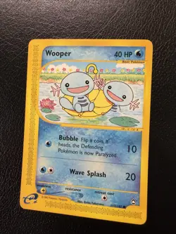 Pokemon TCG Wooper 117/147 Aquapolis Regular LP - Image 3