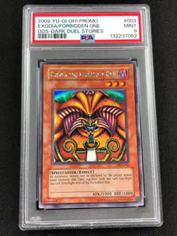 Yugioh 2002 Exodia The Forbidden One DDS-003 PSA 9 Secret Rare! - Image 1
