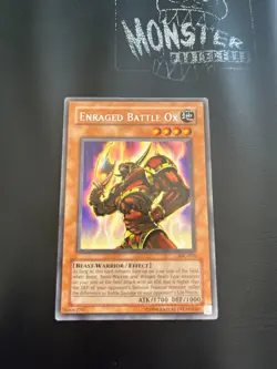 YUGIOH ENRAGED BATTLE OX RARE IOC-070 - Image 1