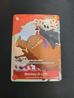 Monkey D. Luffy Holo Alt Art Rare One Piece TCG Gift Collection 2023 P-001 NM/M - Image 1