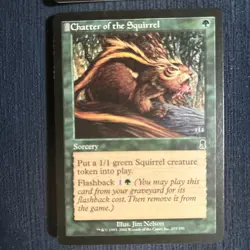 MTG 4x Chatter of the Squirrel Odyssey 233/350 Regular Commo - Image 3