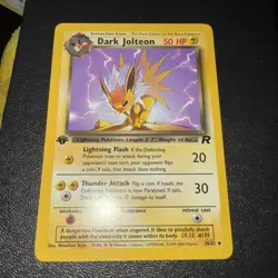 Dark Jolteon - 1st Edition - 38/82 Team Rocket - Pokemon TCG - 2000 - Image 1