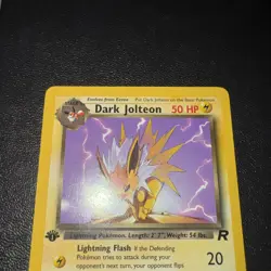 Dark Jolteon - 1st Edition - 38/82 Team Rocket - Pokemon TCG - 2000 - Image 5