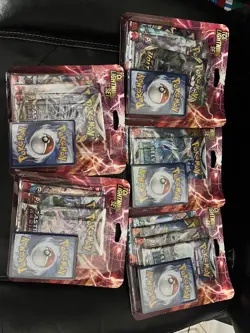 Pokemon TCG Lightning Set 4 Packs + 1 BONUS Card x5 Factory Sealed 97712544540 - Image 1