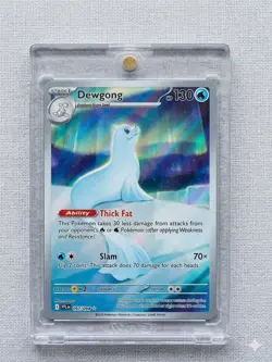 Pokemon Card Lot (2) - Dewgong (NM Art Rare) & Snover (NM Art Rare) in Mag Case - Image 1