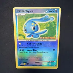 Manaphy 9/130 Diamond & Pearl Burger King Promo Holo Stamped Pokemon Card NM-LP - Image 4