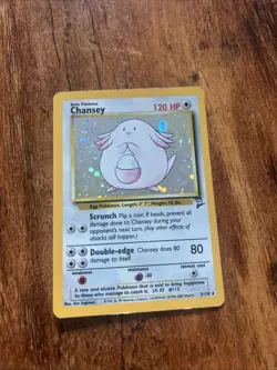 Pokemon TCG Chansey Base Set 2 Holo Unlimited Rare Card 3/130 - Image 1