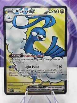 Pokemon TCG Altaria EX Full Art Ultra Rare Holo Card Paradox Rift 232/182 - Image 1