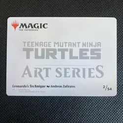 Magic MtG: Leonardo's Technique Art Card (TMNT) - Image 2