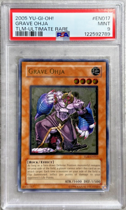 Yugioh Card Grave Ohja Ultimate Rare PSA 9 Mint, TLM-EN017 2005 - Image 1
