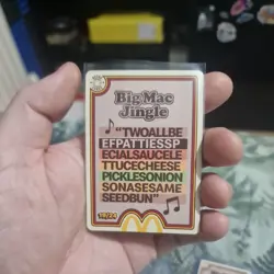 big mac jingle 19/24 Mcdonalds TCG Trading Cards 2026 UnRedeemed card - Image 1