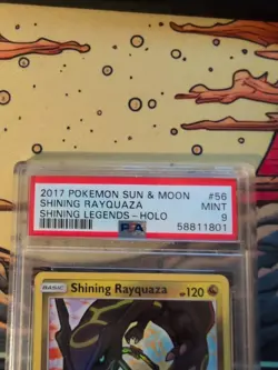 2017 Pokemon Shining Legends Holo Rare Shining Rayquaza Card 56/73 PSA 9 Mint - Image 4