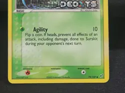 Pokemon TCG Surskit 78/107 Masquerain 39/107 Reverse Holo Ex Deoxys LP Card - Image 4