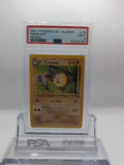 Primeape Southern Islands Pokemon Promo Card 18/18 PSA 9 - Image 1