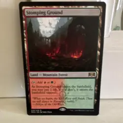 Magic: The Gathering Stomping Ground Ravnica Allegiance Land Rare 259/259 - Image 1