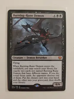 Burning-Rune Demon Kaldheim Regular - Image 1