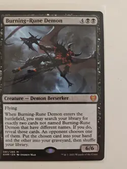 Burning-Rune Demon Kaldheim Regular - Image 2