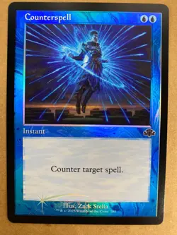 MTG 1x FOIL RETRO Counterspell # 281 Dominaria Remastered Magic Gathering x1 NM - Image 1