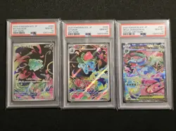 PSA 10 SEQUENTIAL SET Pokemon Bulbasaur Ivysaur Venusaur 064 065 087 Mega Brave - Image 1