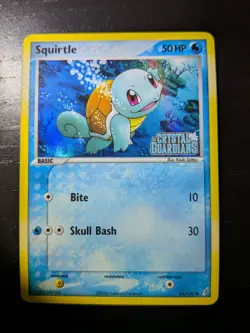 Squirtle Reverse Holo Stamped 63/100 ex Crystal Guardians Pokemon NM - Image 3