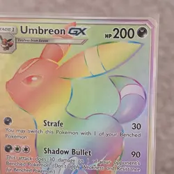 Pokemon TCG Umbreon GX 154/149 Secret Rare Rainbow Holo Card Sun & Moon Base - Image 3