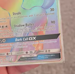 Pokemon TCG Umbreon GX 154/149 Secret Rare Rainbow Holo Card Sun & Moon Base - Image 4