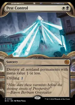 Pest Control - Extended Art Showcase BIG NM MTG - Image 1
