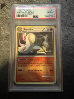 2011 POKEMON CALL OF LEGENDS #17 NINETALES-HOLO PSA 8 - Image 1