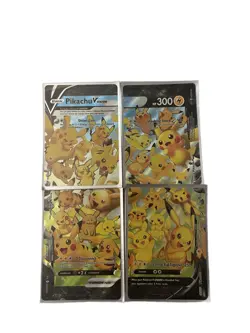 Pokemon Pikachu V-Union Celebrations 4 Card Lot SWSH114-117 Nintendo TCG - Image 1