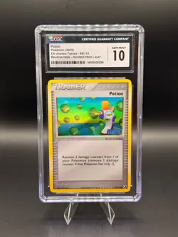 2005 Pokemon Potion EX Unseen Forces Reverse Holo INVERTED HOLO LAYER CGC 10 - Image 1