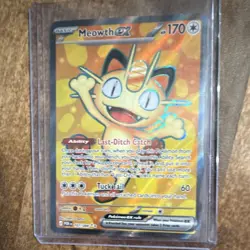 Meowth ex 107/088 Perfect Order Ultra Rare Full Art Holo Pokemon TCG NM NearMint - Image 1