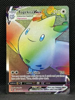 Pokemon TCG - Togekiss VMAX - Vivid Voltage - Secret Rare - 191/185 - MINT - Image 1