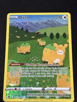 Pokemon TCG Crown Zenith Ditto Galarian Gallery Ultra Rare GG22/GG70 - Image 1