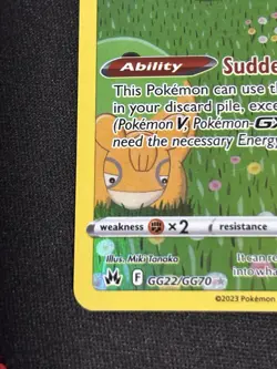 Pokemon TCG Crown Zenith Ditto Galarian Gallery Ultra Rare GG22/GG70 - Image 5