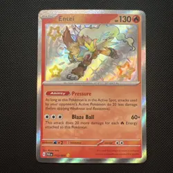 Pokemon TCG Entei Holo Rare Baby Shiny Paldean Fates 112/091 Near Mint - Image 1