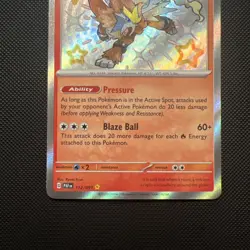 Pokemon TCG Entei Holo Rare Baby Shiny Paldean Fates 112/091 Near Mint - Image 3