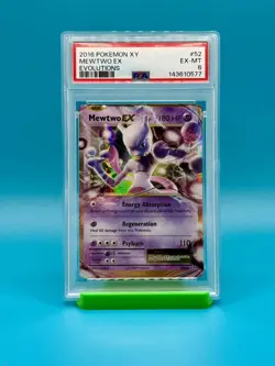 PSA 6 - 2016 Pokemon XY Mewtwo EX Evolutions - Image 1