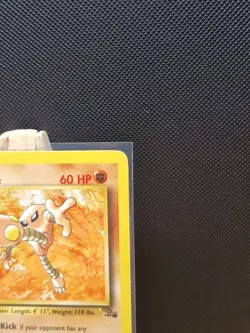 Pokemon TCG 1999 Fossil 1st Edition Non-Holo Rare Hitmonlee 22/62 - Near Mint - Image 4