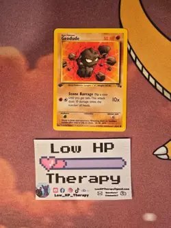Geodude 47/62 1st Edition Fossil NM Pokemon TCG WOTC Vintage 🪨 - Image 3