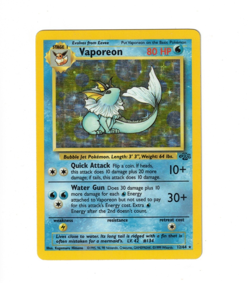 Pokemon Card: Vaporeon HOLO 12/64 Jungle Set Vintage Rare! EX - Image 1
