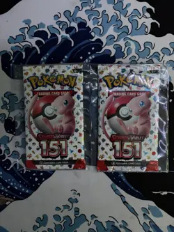 Pokemon Scarlet & Violet 151 Booster Packs 2 Sealed English TCG Mew - Image 2