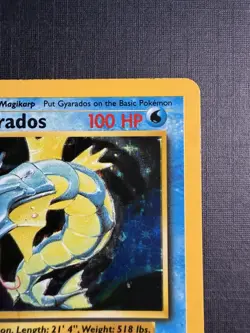 Pokemon TCG Gyarados Base Set 6/102 Holo Rare 100 HP Dragon Rage 1999 Wizards - Image 2