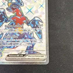 Pokemon Garchomp ex 219/182 SV04: Paradox Rift Full Art Holo Ultra Rare EX - Image 3
