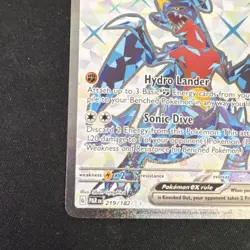 Pokemon Garchomp ex 219/182 SV04: Paradox Rift Full Art Holo Ultra Rare EX - Image 4