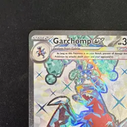 Pokemon Garchomp ex 219/182 SV04: Paradox Rift Full Art Holo Ultra Rare EX - Image 5