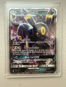Umbreon GX 80/149 Holo Ultra Rare SM Base Set Pokemon Near Mint - Image 1