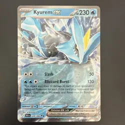 Kyurem ex 028/086 NM Double Rare SV: Black Bolt Pokemon TCG - Image 1