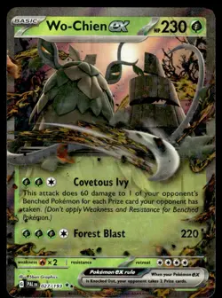 Pokemon TCG SV02: Paldea Evolved #027/193 Wo-Chien ex NM - Image 1