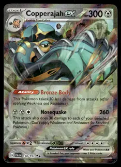 Pokemon TCG SV02: Paldea Evolved #150/193 Copperajah ex NM - Image 1