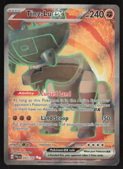 Pokemon TCG SV02: Paldea Evolved #243/193 Ting-Lu ex NM - Image 1